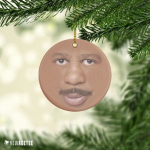 The Office TV Show Stanley Hudson Face Christmas Ornament Funny Holiday Gift