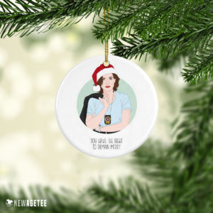 You Have The Right To Remain Merry Olivia Benson Christmas Ornament Funny Holiday Gift