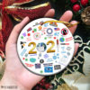 2021 We Survived Pandemic Lockdown Covid Christmas Ornament