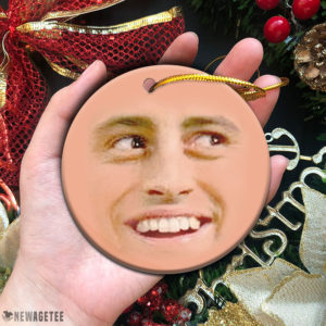 Friends TV Show Joey Tribbiani Face Christmas Ornaments Funny Holiday Gift