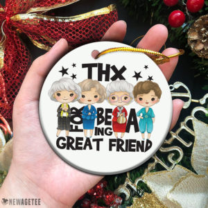Golden Girls Christmas Ornament Bea Arthur Thx For Being A Great Friend