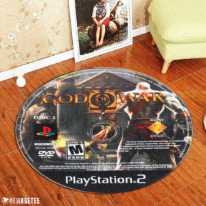 Circle Rug God of War II PlayStation 2 Disc Round Rug Carpet