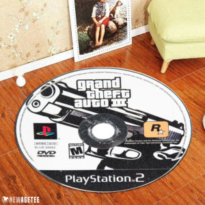 Grand Theft Auto III PlayStation 2 Disc Round Rug Carpet