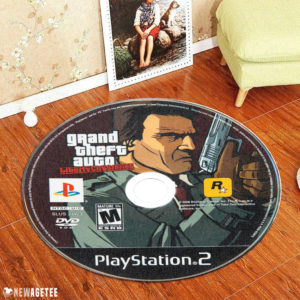 Grand Theft Auto Liberty City Stories and Vice City Stories 1 PlayStation 2 Disc Round Rug Carpet