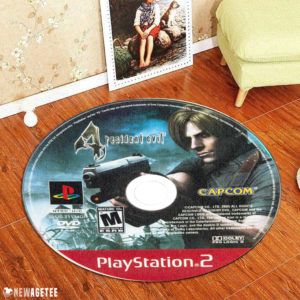 Circle Rug Resident Evil 4 Playstation 2 Capcom Disc Round Rug Carpet