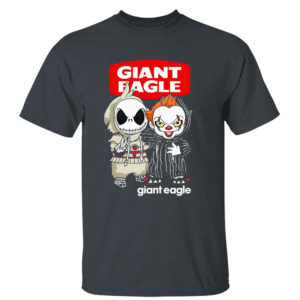 Dark Heather T Shirt Baby Jack Skeleton and Baby Pennywise Giant Eagle shirt