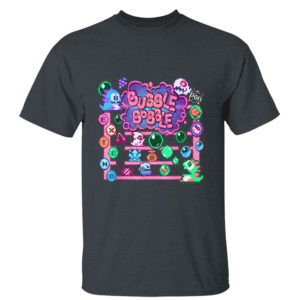 Dark Heather T Shirt Bobbles Bubble T Shirt