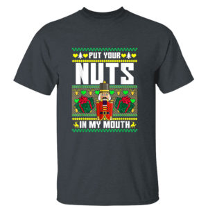 Dark Heather T Shirt Funny Nutcracker Toy Soldier Ugly Christmas Sweater