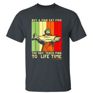 Dark Heather T Shirt Joe Biden Mens Buy a Man Eat Fish the Day Teach Man shirt