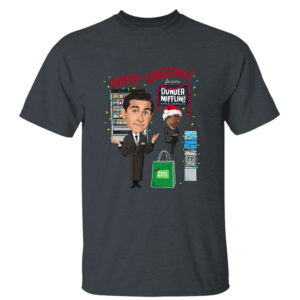 Dark Heather T Shirt Merry Christmas From Dunder Mifflin The Office Christmas Sweatshirt