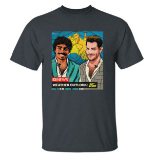 Dark Heather T Shirt Original nate Byrne abc news weather outlook fine shirt