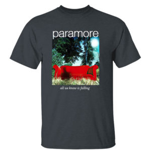 Dark Heather T Shirt Paramore merch all we know is falling shirt