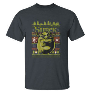 Dark Heather T Shirt Shrek Christmas Ugly Sweater T Shirt