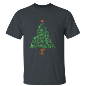 Dark Heather T Shirt Star Wars Holiday Christmas Tree SweatShirt