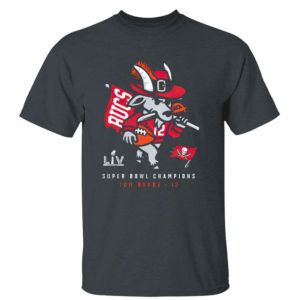 Dark Heather T Shirt Tampa Bay Buccaneers Tom Brady Super Bowl LV Champions GOAT Shirt