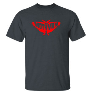 Dark Heather T Shirt WV Urban Legend Mothman Shirt