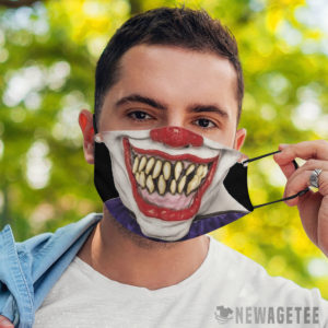 Evil clown Face Mask Halloween costume