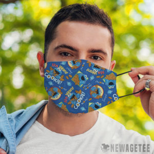 Face Mask Sesame Street Cookie Monster Blue face mask