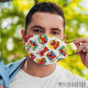 Sesame Street Digital Tossed Elmo face mask