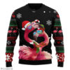 Flamingo Flamingle All The Way Unisex Wool Ugly Christmas Sweater