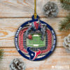 Detroit Lions NFL StadiumView Layered Wood Christmas Ornament