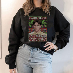 Hoodie Bears Beats Jim Battlestar Galactica The Office Christmas Sweatshirt