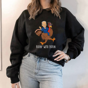 Hoodie Funny Joe Biden Thanksgiving Turkey Costume Ridin T Shirt