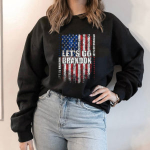 Hoodie Lets Go Brandon Conservative Anti Liberal US Grunge Flag Shirt Hoodie