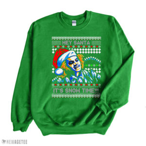 Beetlejuice Hey Santa It’s Snow Time Ugly Christmas Sweatshirt
