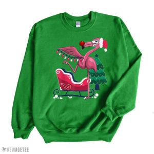Christmas Flamingo Tropic Winter Gifts Sweatshirt