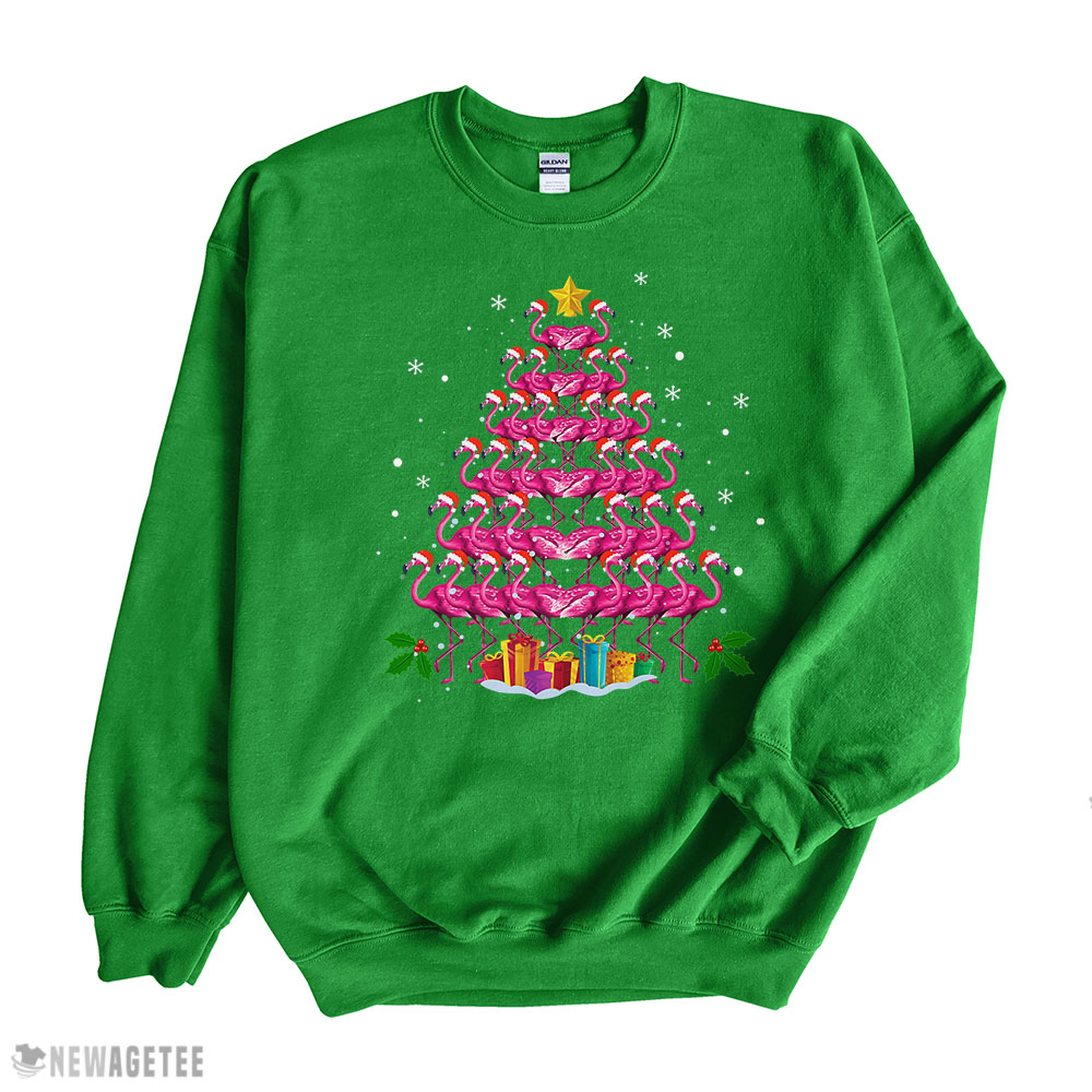 Pink Flamingo Christmas Tree Pajama Sweatshirt Pink Flamingo Christmas Tree Pajama Sweatshirt