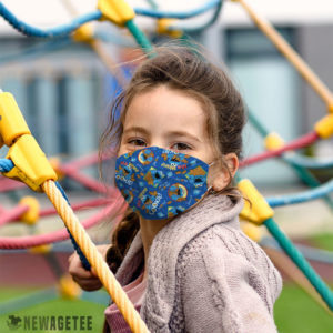 Kids Face Mask Sesame Street Cookie Monster Blue face mask