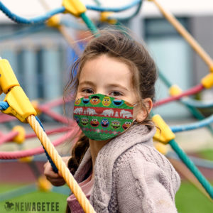Kids Face Mask Sesame Street Ugly Christmas Sweater face mask