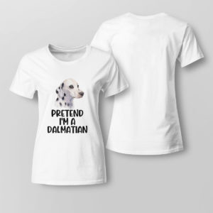 Lady Tee Pretend Im A Dalmatian Halloween Partyy T Shirt