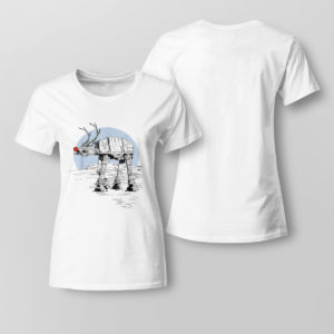Lady Tee Star Wars Rudolph ATAT Walker Christmas T Shirt