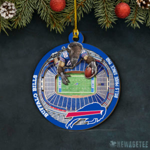 Layered Wood Ornament Buffalo Bills NFL StadiumView Layered Wood Christmas Ornament