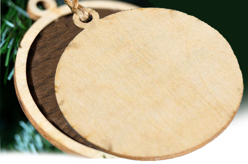 Atlanta Falcons NFL StadiumView Layered Wood Christmas Ornament