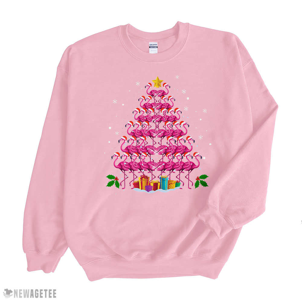 Pink Flamingo Christmas Tree Pajama Sweatshirt Pink Flamingo Christmas Tree Pajama Sweatshirt
