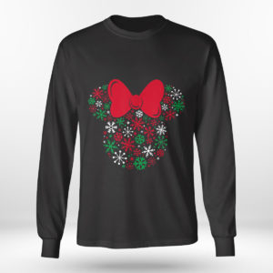 Longsleeve shirt Disney Minnie Mouse Icon Holiday Snowflakes SweatShirt