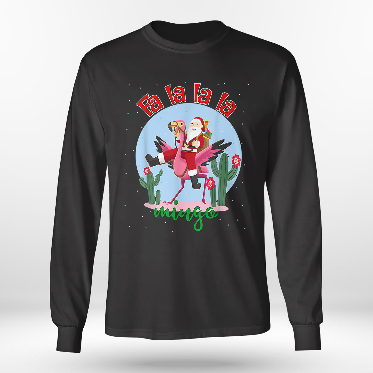 Fall Mingo Cute Santa Ride Flamingo Fa la la la Flamingo Sweatshirt Fall Mingo Cute Santa Ride Flamingo Fa la la la Flamingo Sweatshirt