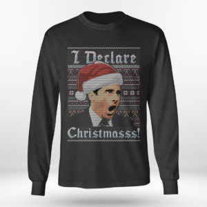 Longsleeve shirt Michael Scott I Declare Christmasss The Office Ugly Christmas Sweater Sweatshirt