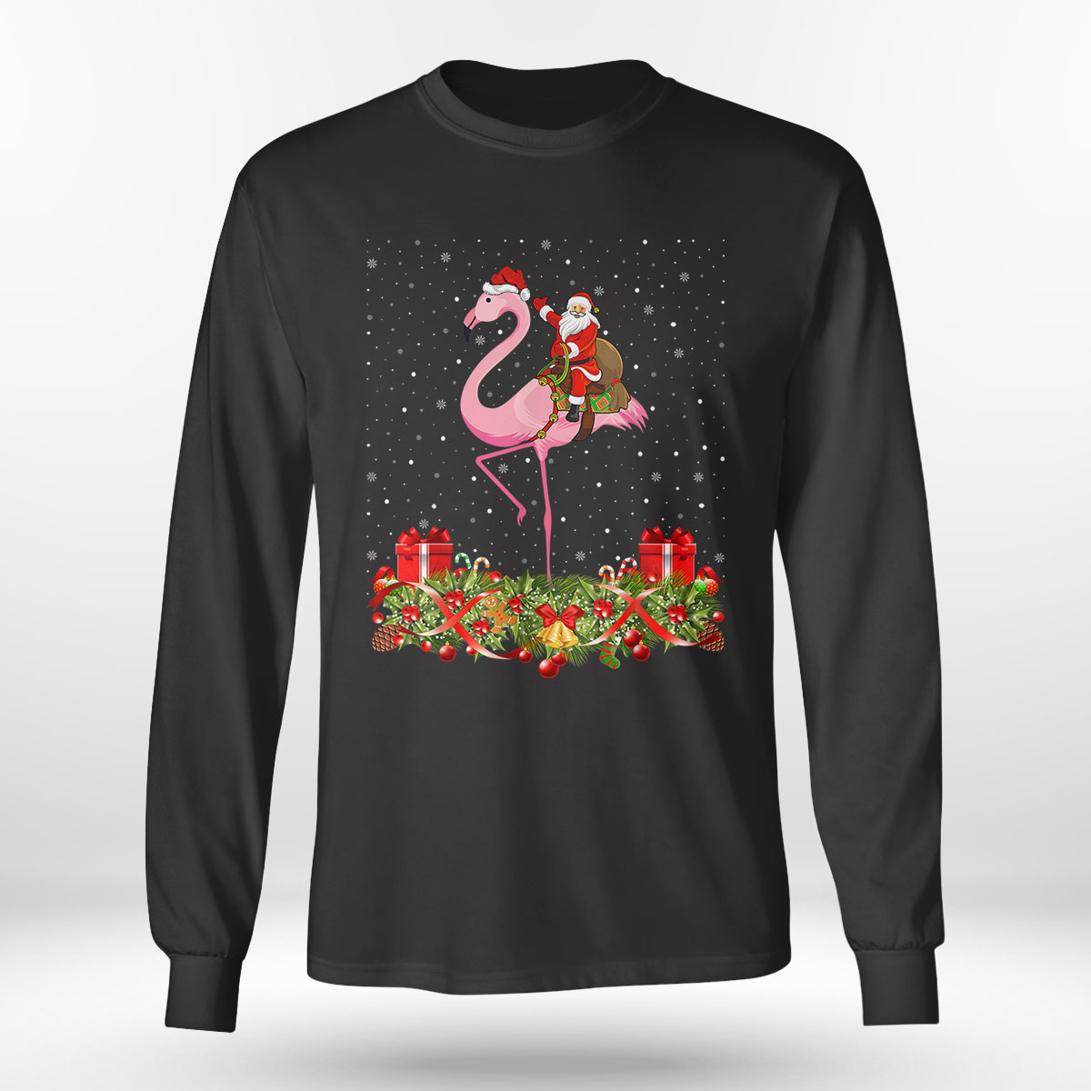 Santa Riding Flamingo Christmas Xmas Gift Sweatshirt Santa Riding Flamingo Christmas Xmas Gift Sweatshirt