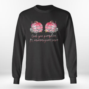 Skeleton Hand Grab Your Pumpkin It?s Mammogram Season Pink Shirt