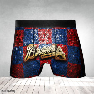 Atlanta Braves MLB Glitter Mens Underwear Boxer Briefs Atlanta Braves MLB Glitter Mens Underwear Boxer Briefs