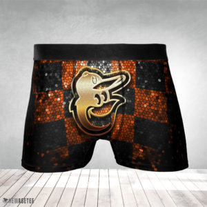 Baltimore Orioles MLB Glitter Mens Underwear Boxer Briefs