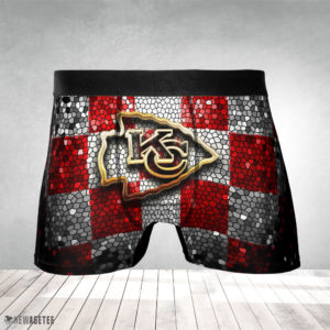 Kansas City Chiefs NFL Glitter Mens Underwear Boxer Briefs