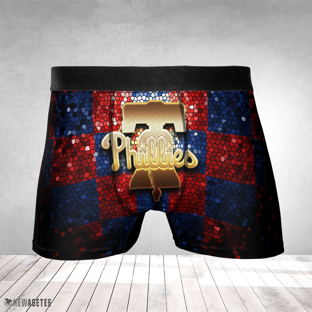 Philadelphia Phillies MLB Glitter Mens Underwear Boxer Briefs