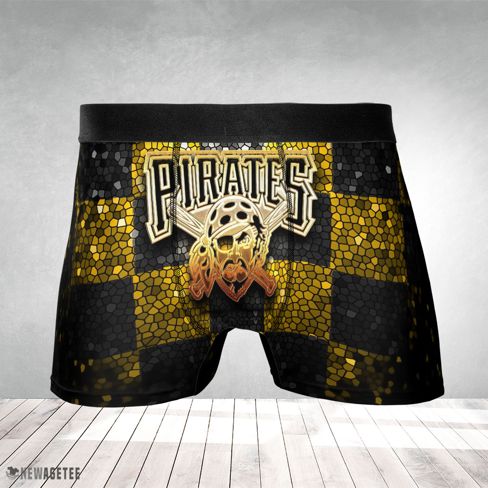 Pittsburgh Pirates MLB Glitter Mens Underwear Boxer Briefs
