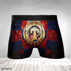 Texas Rangers MLB Glitter Mens Underwear Boxer Briefs