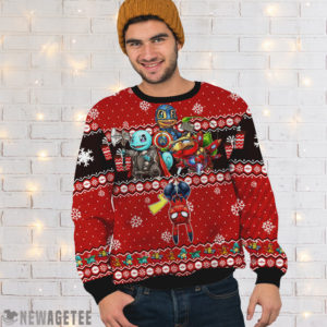 Evengers Pokemon Marvel Woolen Ugly Christmas Sweater